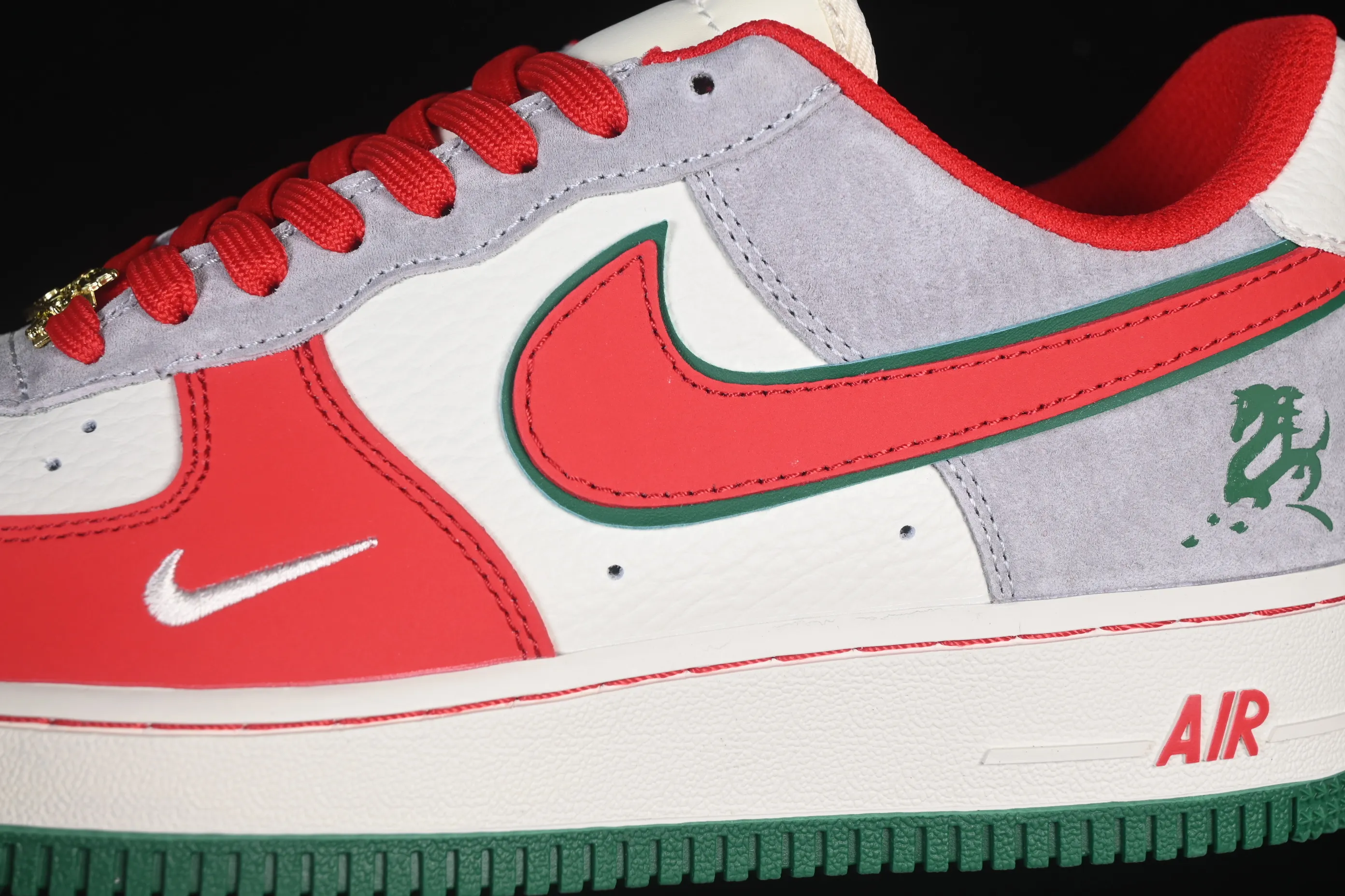 All categories Nk Air Force 1 Air Force series Nk Air Force 1 Low Air Force low top Nike Air Force 1'07 Low Year of the Horse limited edition Danfeng Silver Frost Air Force 1 low top casual sneakers NH0601-520